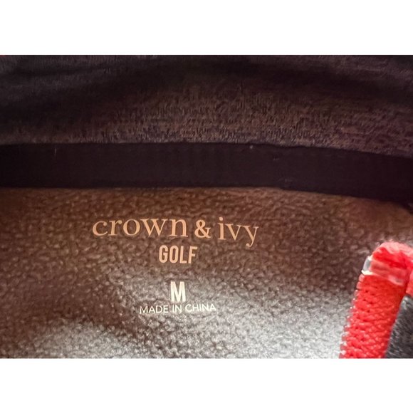 Crown and Ivy Golf 1/4 Zip Pullover Blue Women Size M - Picture 8 of 9